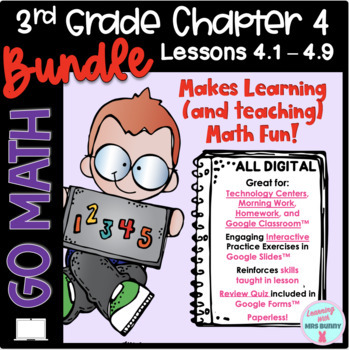 Preview of BUNDLE Chapter 4  Lessons 1 - 9 - 3rd Grade Go Math