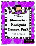 3rd Grade Character Analysis Lesson Pack TEKS Aligned