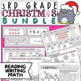 3rd Grade Christmas Bundle | Crafts, Activities, Games