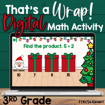 Preview of 3rd Grade Christmas Digital Game Multiplication & Division | Distance Learning