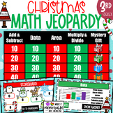 3rd Grade Christmas Math Jeopardy Review Game (EDITABLE)