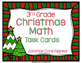 3rd Grade Christmas Math Task Cards (Common Core Aligned)