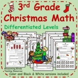 3rd Grade Christmas Math - differentiated levels