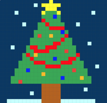 Preview of 3rd Grade Christmas Multiplication (Pixel Art) 