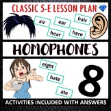 3rd Grade Classic ESL Lesson Plan for Homophones Spelling 