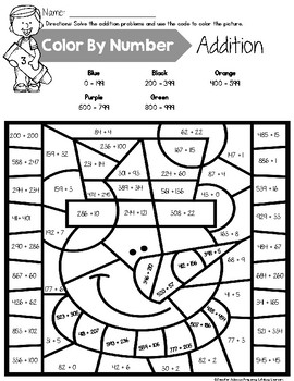 3rd Grade Color by Number {Seasons} | TPT