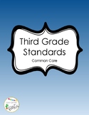 3rd Grade Common Core (CCSS) Standards