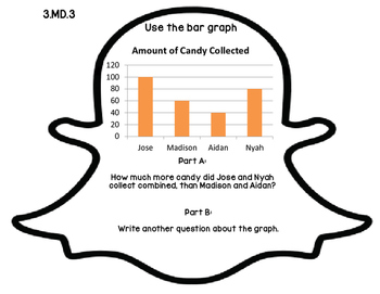 Preview of 3rd Grade Common Core Halloween Math Assessment Task