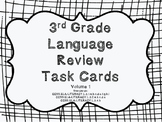 3rd Grade Common Core Language Review Bundle (4 task card sets)