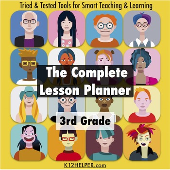 Preview of 3rd Grade Lesson Plan Template: All Subjects w/ Common Core & NGSS