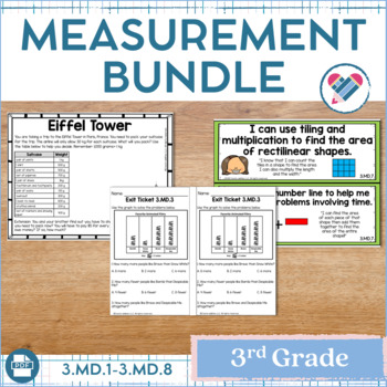 Preview of Measurement Bundle 3rd Grade