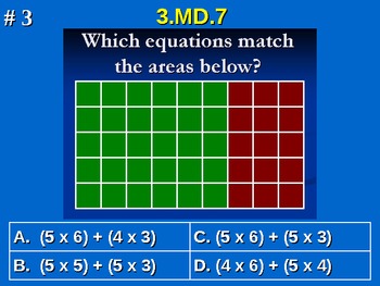 Preview of 3rd Grade Common Core Math 3 MD.7 Measurement and Data 3.MD.7