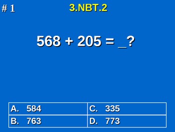 Preview of 3rd Grade Common Core Math 3 NBT.2 Add & Subtract Within 1,000 3.NBT.2