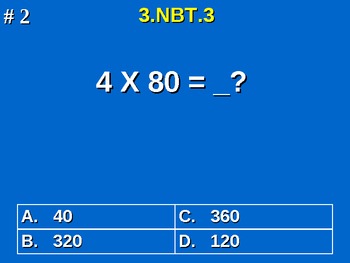 Preview of 3rd Grade Common Core Math 3 NBT.3 Multiply By Multiples Of 10 3.NBT.3