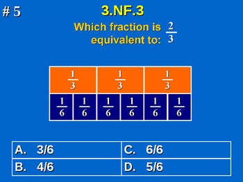 Preview of 3rd Grade Common Core Math 3 NF.3 Equivalent Fractions 3.NF.3