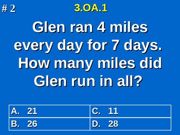 Preview of 3rd Grade Common Core Math 3 OA.1 Products Of Whole Numbers Word Problems 3.OA.1