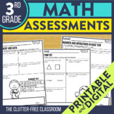3rd Grade Math Assessments | Progress Monitoring | Quick Checks | Data Tracking