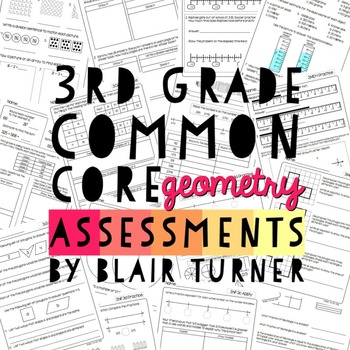 Preview of 3rd Grade Common Core Math Assessments - Geometry