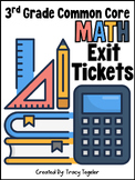 3rd Grade Common Core Math Exit Tickets