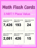 3rd Grade Common Core Math Flash Cards, 3.NBT.1 Place Valu