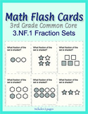 3rd Grade Common Core Math Flash Cards, 3.NF.1 Fraction Sets