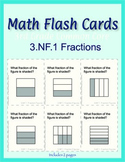 3rd Grade Common Core Math Flash Cards, 3.NF.1 Fractions