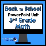 Back to School Math Review Math Unit 2nd Grade into 3rd Gr