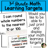3rd Grade Common Core Math Learning Targets