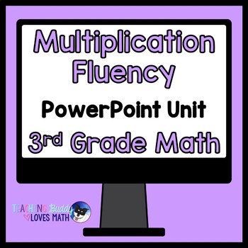 Preview of Multiplication Fluency Math Unit 3rd Grade Distance Learning