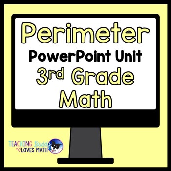 Preview of Perimeter Math Unit 3rd Grade Distance Learning