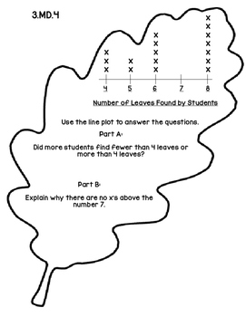 Preview of 3rd Grade Common Core Open Ended Autumn Math Assessment