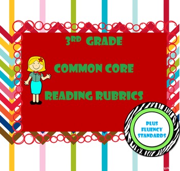 Preview of 3rd Grade Common Core Reading Standards Rubrics