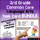 3rd Grade Common Core Language Arts Task Cards Bundle Prin