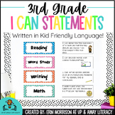 3rd Grade Common Core "I Can" Statements- Kid Friendly