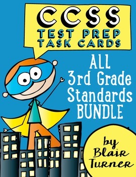 Preview of 3rd Grade Common Core Task Cards - ALL STANDARDS BUNDLE