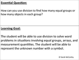 3rd Grade Common Core Understanding Division Unit (Rigorous)