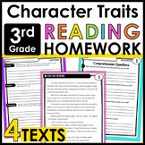 3rd Grade Reading Homework Review - Character Traits - Com