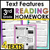3rd Grade Reading Homework Review - Text Features - Common