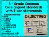 3rd Grade Common Core standards with I can statements