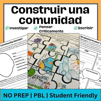 Preview of Construir una Comunidad  | 3º Grado | Estudios Sociales | Español