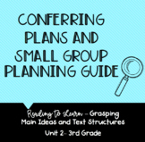 3rd Grade Conferring Plans and Small Group Planner: Readin