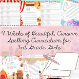 3rd Grade Spelling Curriculum | Journal Prompts | Cursive 