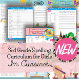 3rd Grade Spelling Worksheets, Writing Prompts, Cursive Ha