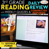 3rd Grade DIGITAL Reading Review | Daily Reading Comprehen