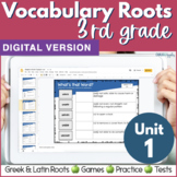 3rd Grade DIGITAL Vocabulary UNIT 1 Greek & Latin Roots: D