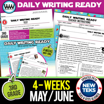 Preview of 3rd Grade Daily Language Review for May/June New ELA TEKS