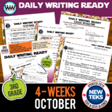 3rd Grade Daily Language Review for October New ELA TEKS