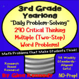3rd Grade Daily Math Problem Solving, 290 Yearlong Multi-Step Word Problems