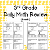 3rd Grade Daily Math Review - 9 weeks - Distance Learning