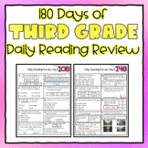 3rd Grade Daily Reading Review - 180 Days of Spiral Review